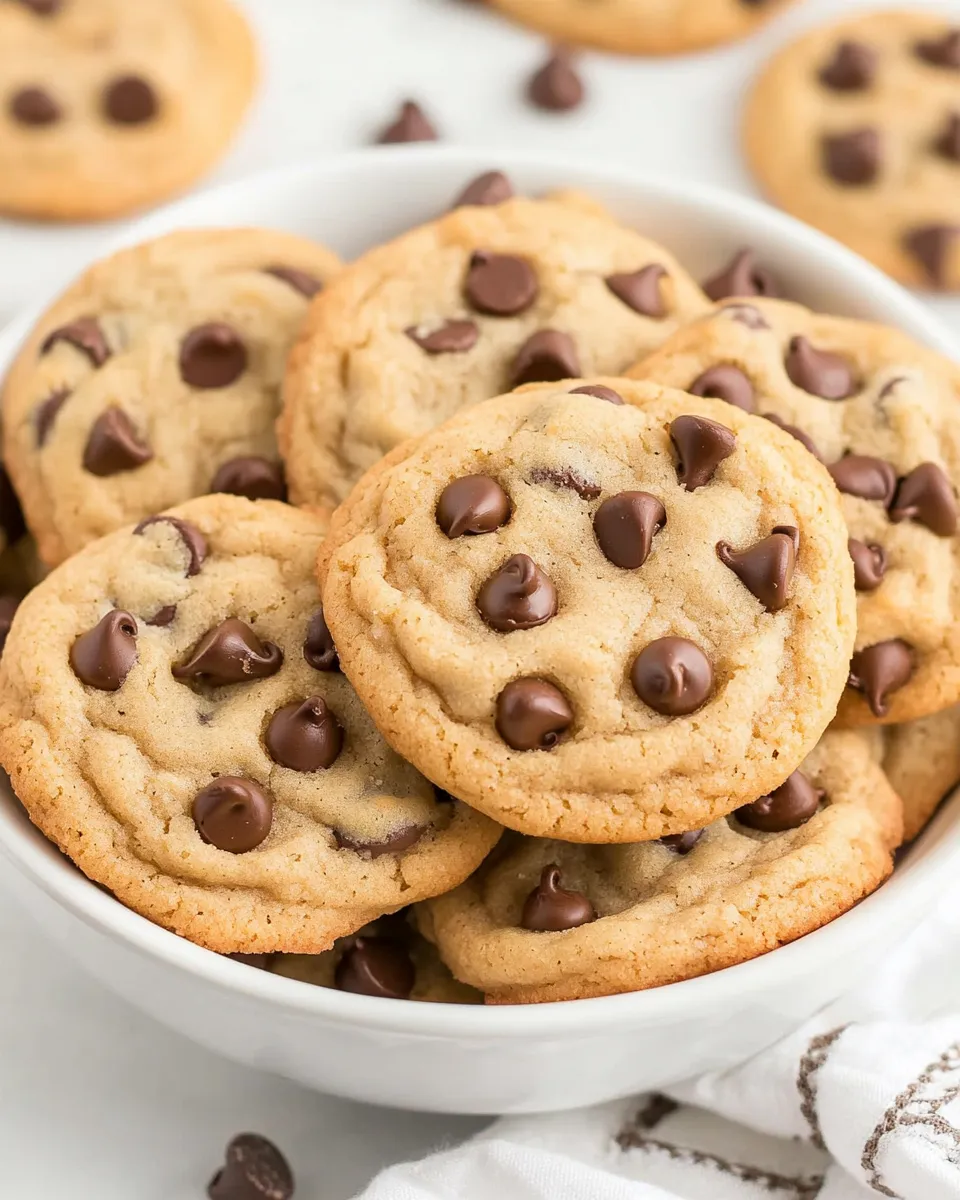 Easy One Bowl Chocolate Chip Cookies shot