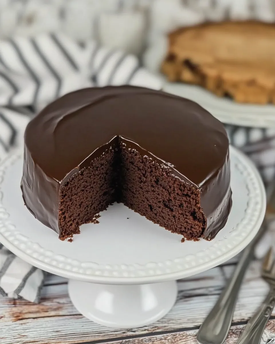 Easy One Layer Fudge Cake photo