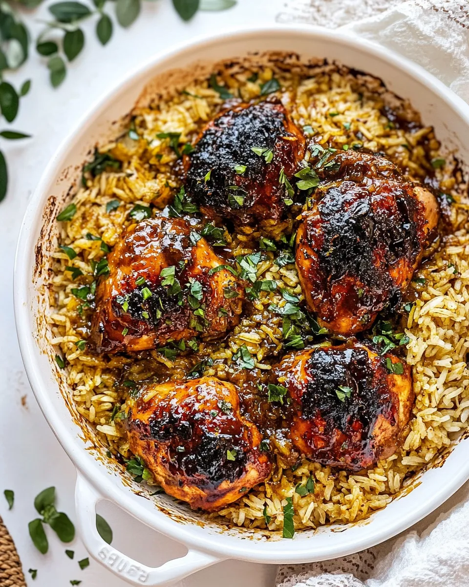 Classic One Pan Chipotle Honey Chicken and Rice. recipe photo