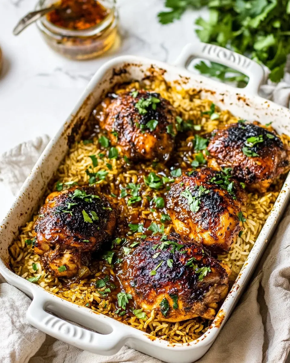 Tasty One Pan Chipotle Honey Chicken and Rice. recipe photo