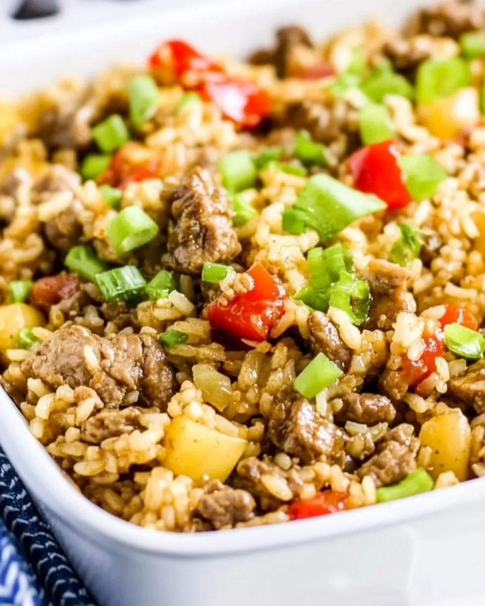 Quick One Pan Teriyaki Beef & Rice recipe photo