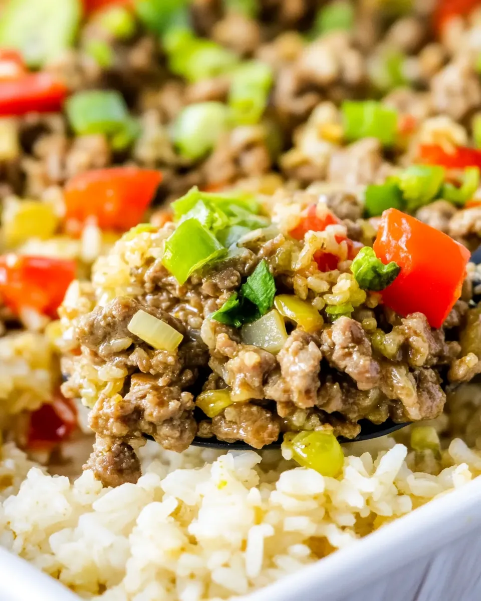 Healthy One Pan Teriyaki Beef & Rice shot