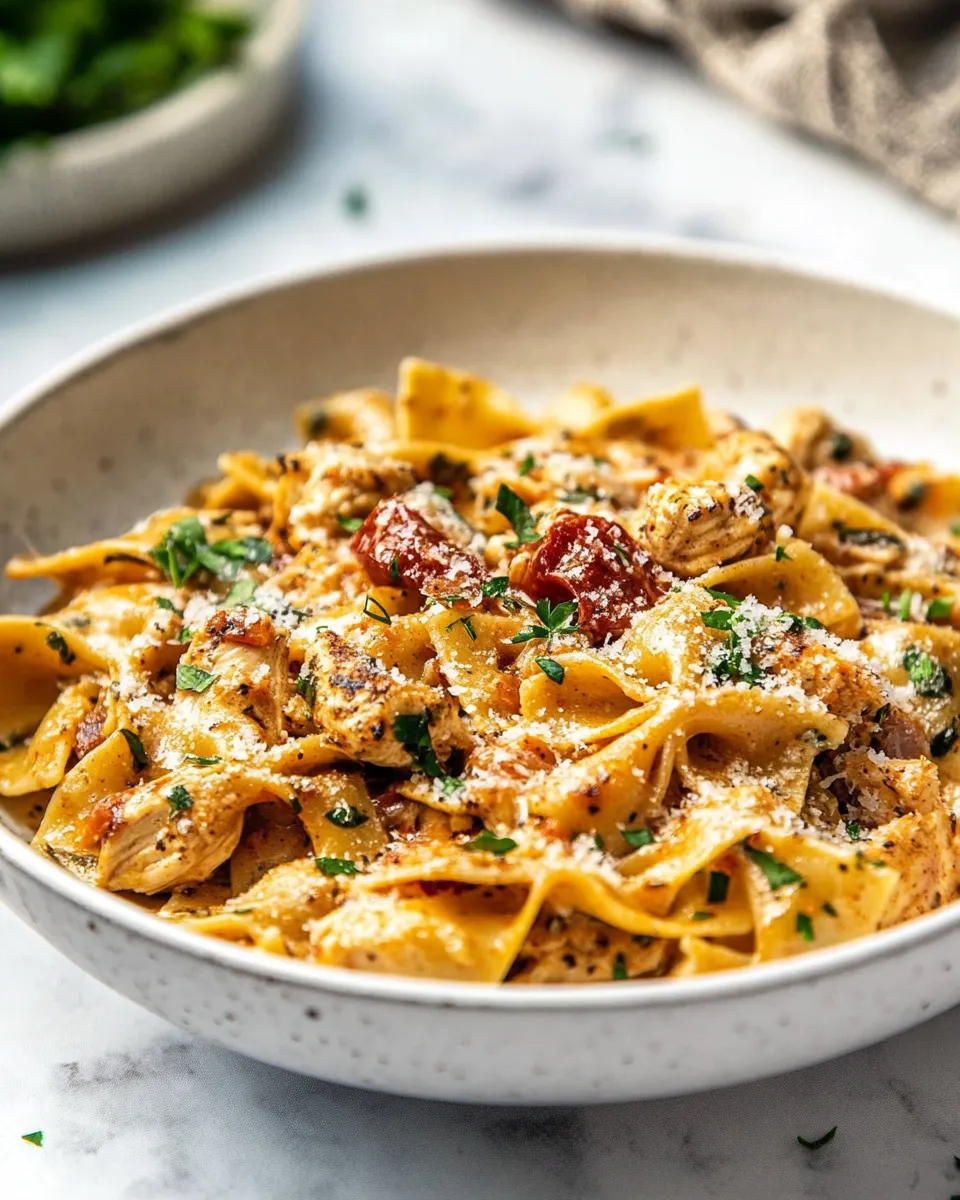 Quick One Pot Cajun Ranch Chicken Pasta. recipe image