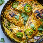 Homemade One Skillet Cheesy Green Chile Chicken photo