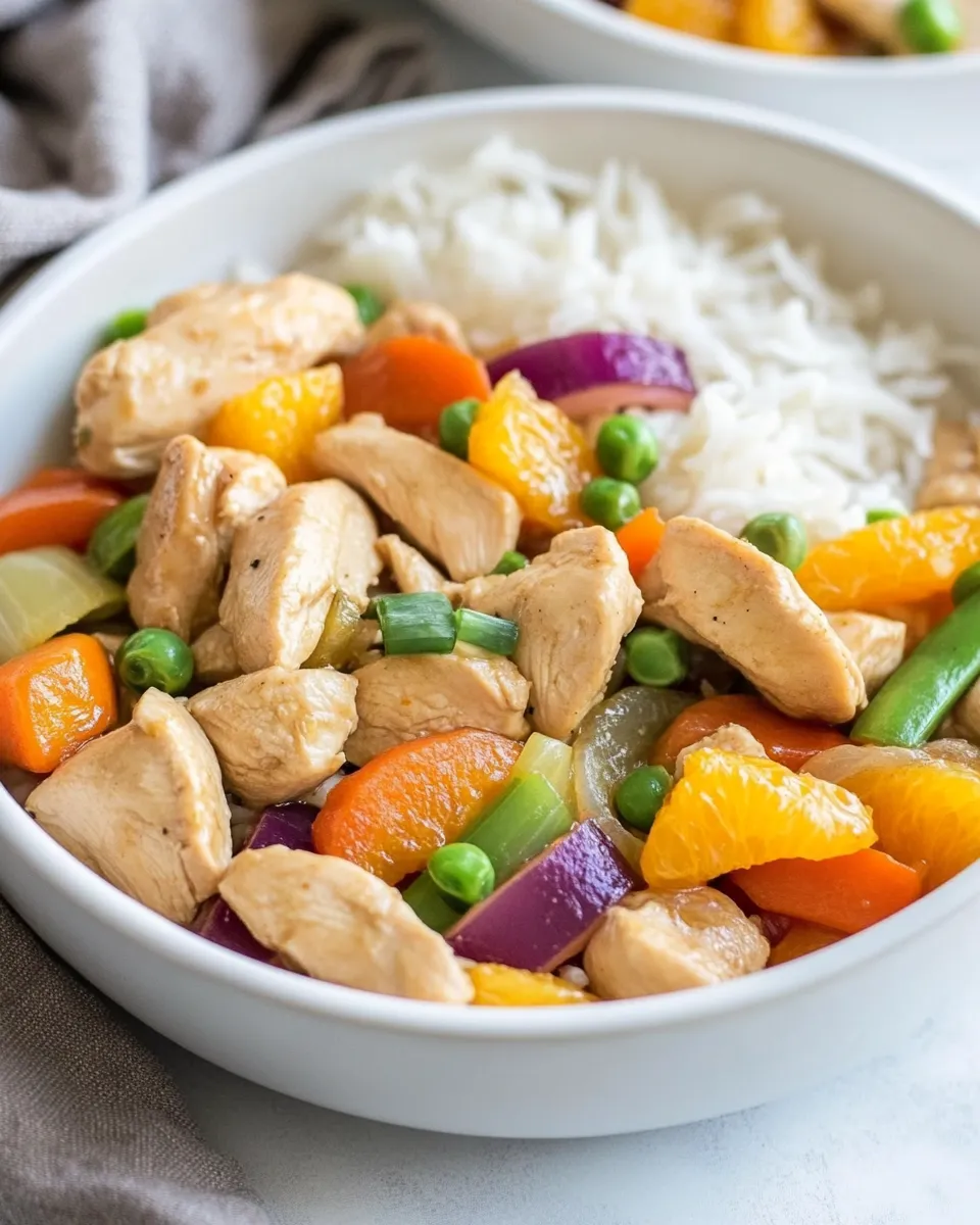 Easy Orange Ginger Chicken Stir Fry recipe photo
