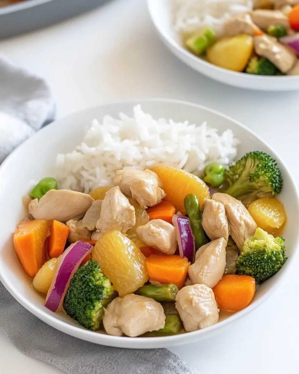 Delicious Orange Ginger Chicken Stir Fry shot