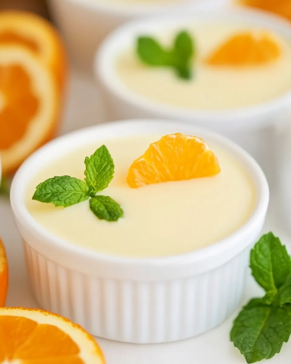 Delicious Orange Posset shot