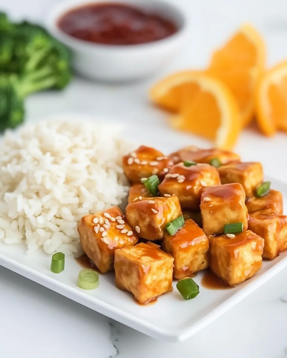 Easy Orange Tofu (Vegan Orange Chicken!) dish photo