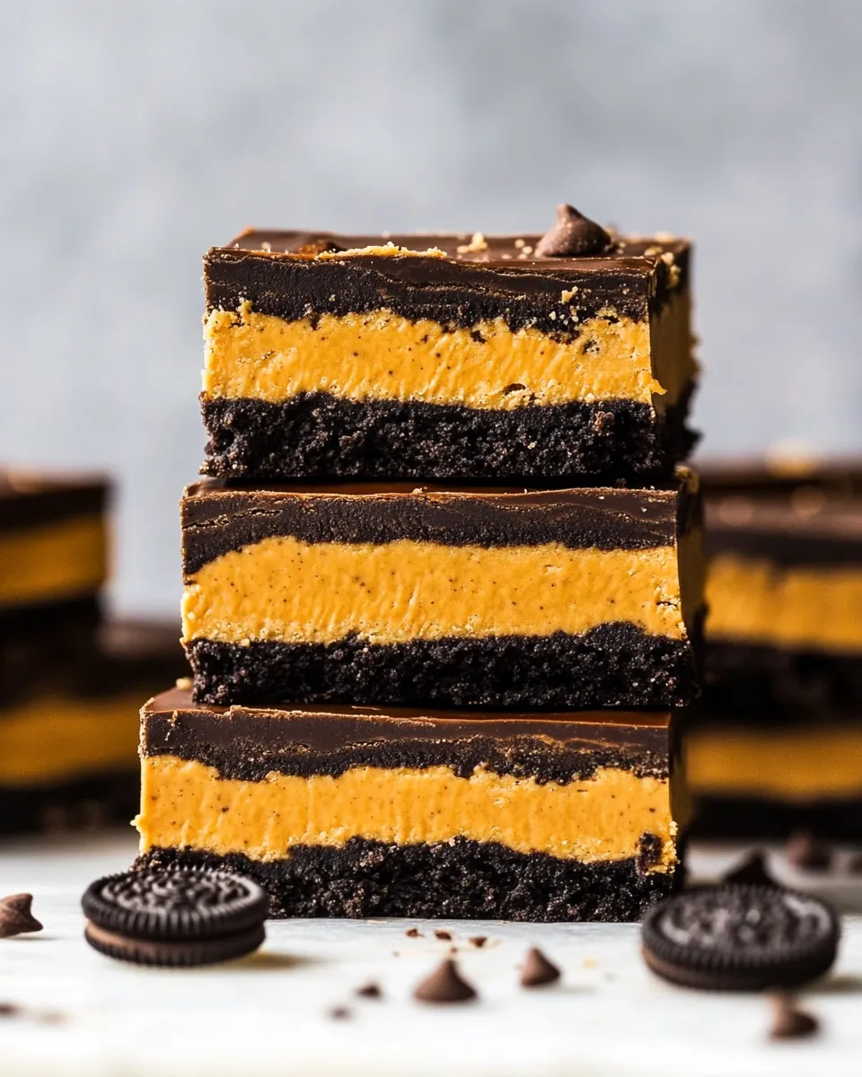 Homemade Oreo Peanut Butter Bars photo