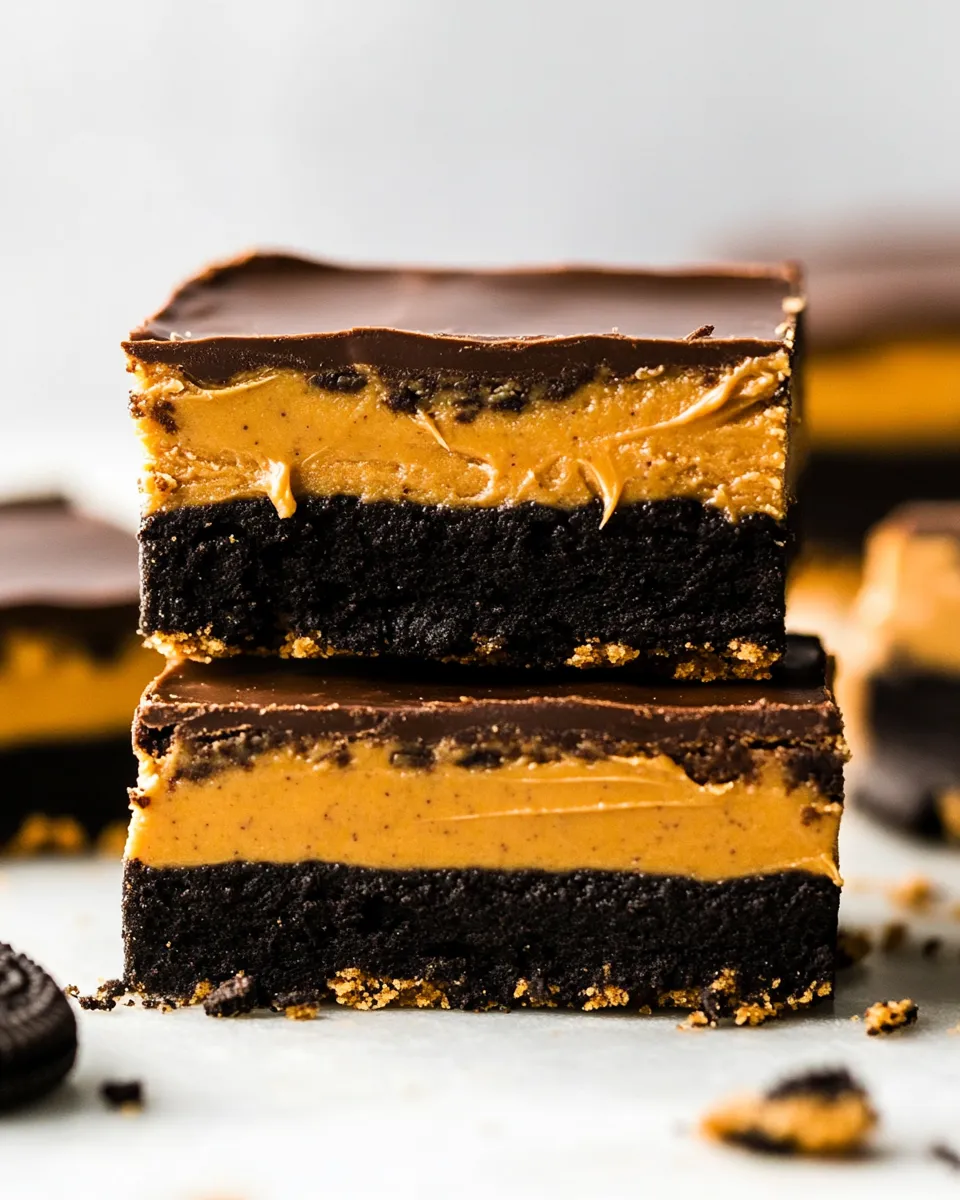 Easy Oreo Peanut Butter Bars recipe photo