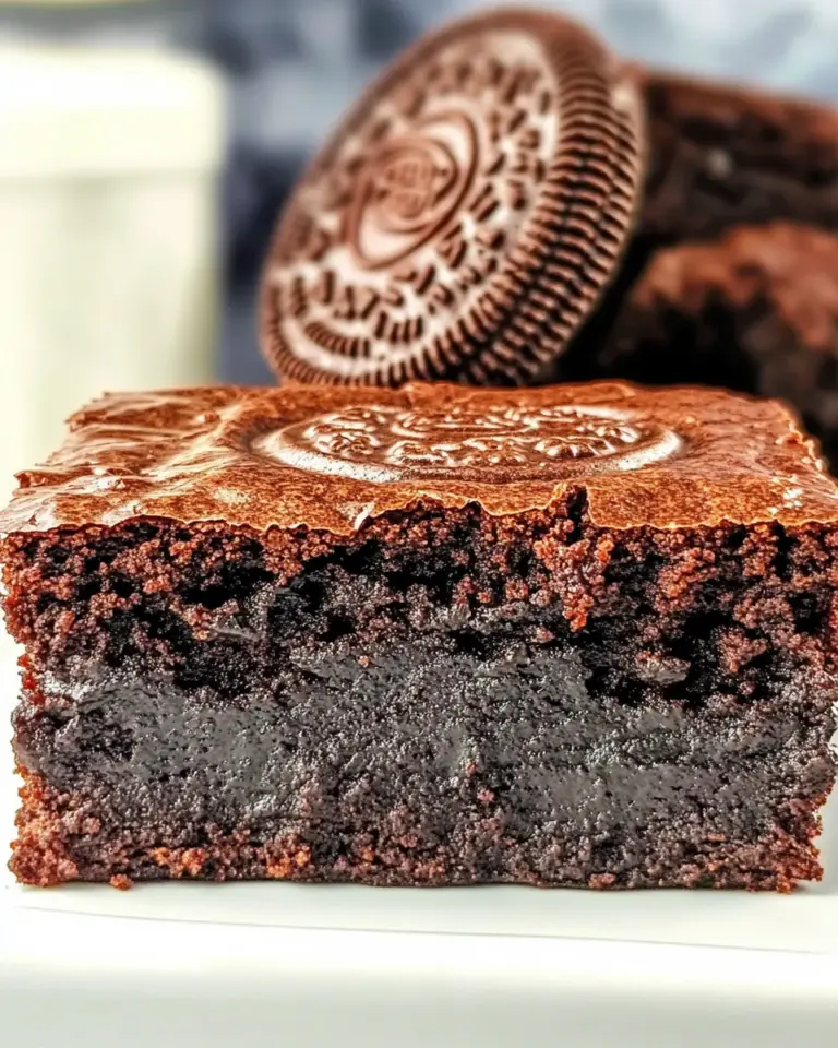 Homemade Oreo Truffle Brownies photo