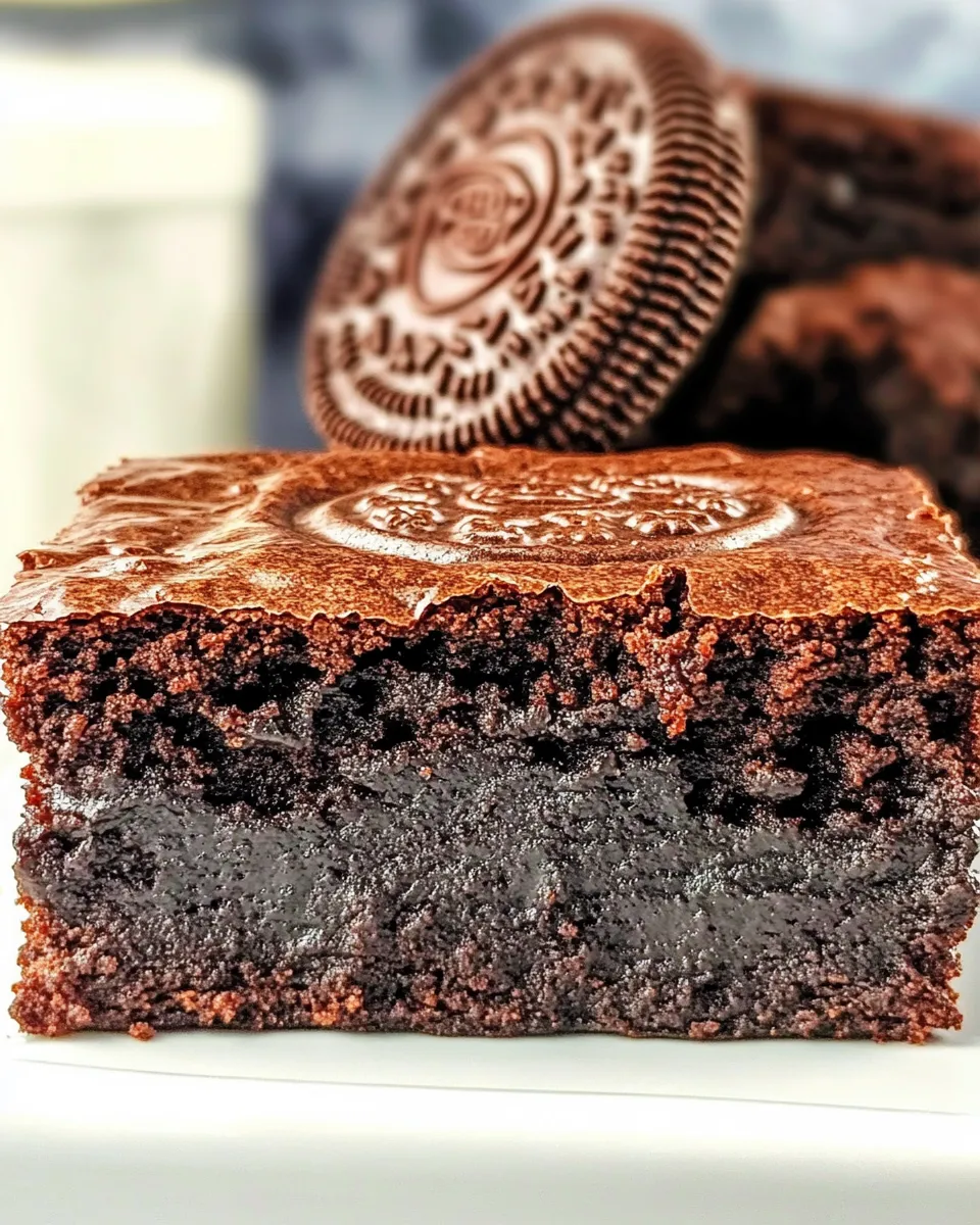 Homemade Oreo Truffle Brownies photo