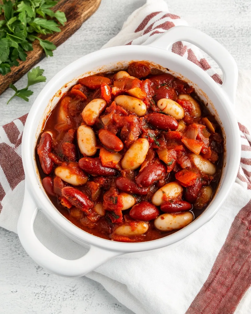 Delicious Oven-Baked Greek Giant Beans: Gigantes Plaki recipe photo