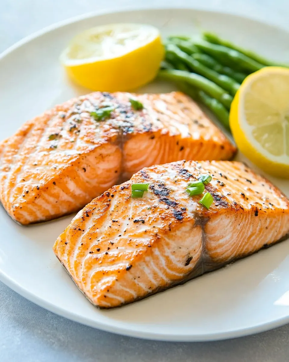 Healthy Oven-Grilled Salmon dish photo