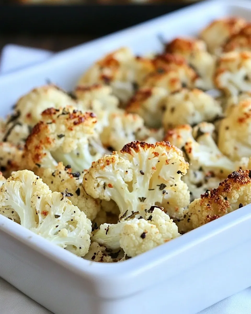 Classic Oven Roasted Cauliflower image
