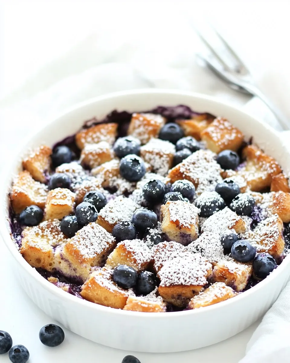 Homemade Overnight Blueberry French Toast Casserole photo