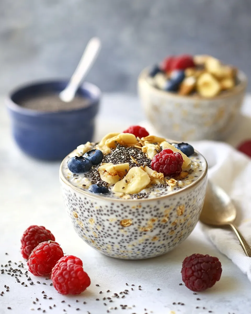 Healthy Overnight Oats With Chia Seeds recipe image