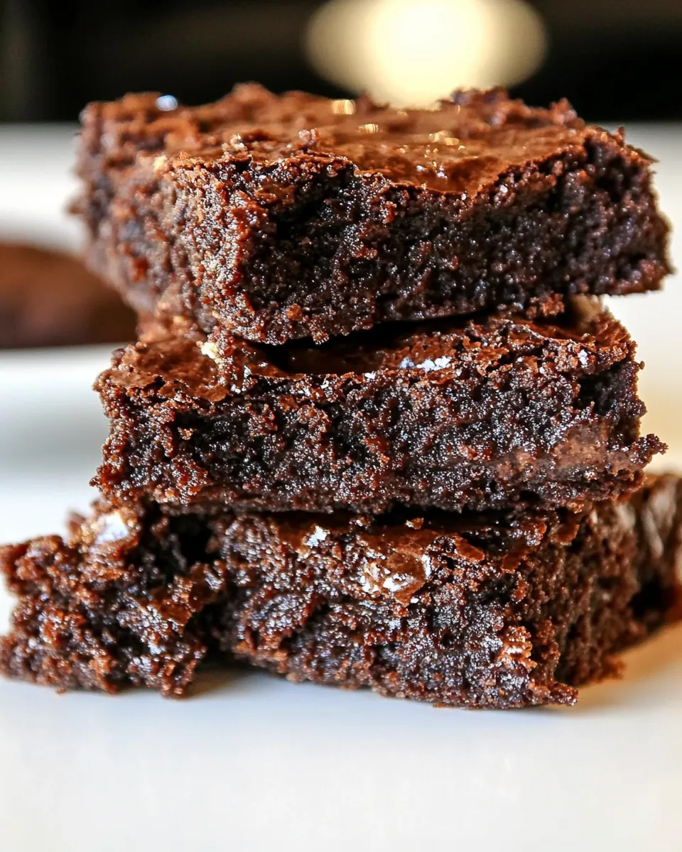 Homemade Paleo Fudge Brownies photo