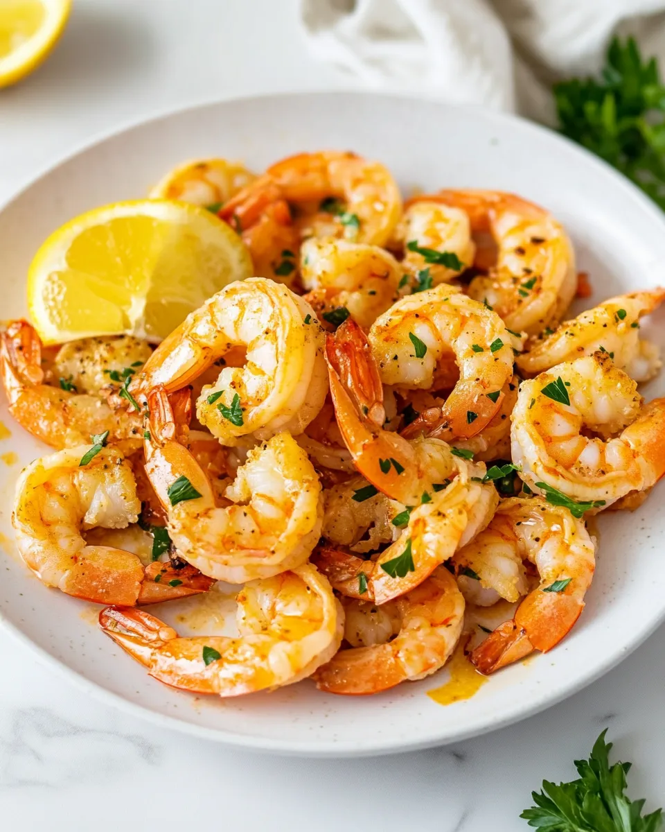 Delicious Pan Seared Shrimp dish photo