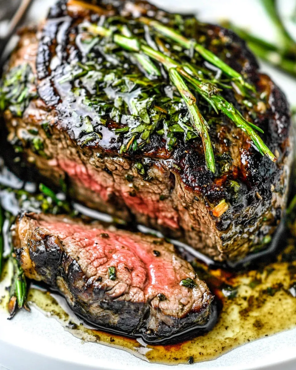 Easy Pan Seared Steak with Balsamic Herb Cream Sauce photo