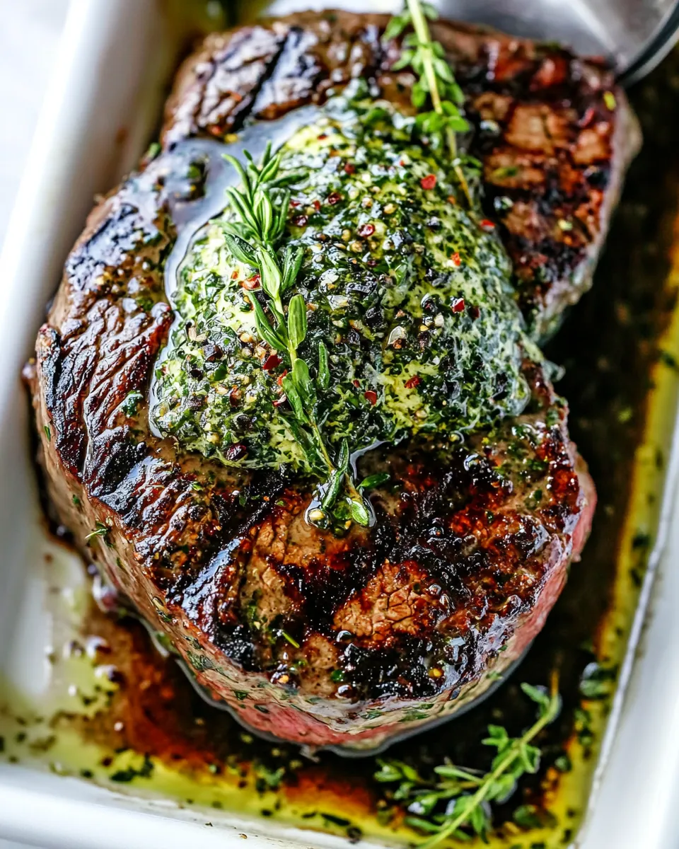 Homemade Pan Seared Steak with Balsamic Herb Cream Sauce recipe photo