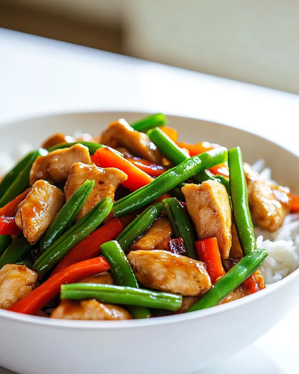Easy Panda Express-Inspired String Bean Chicken dish photo