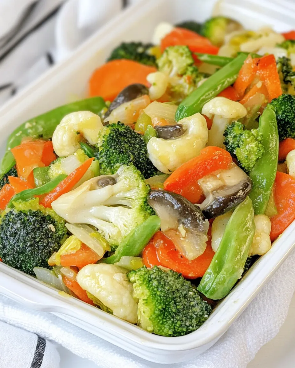 Easy Panda Express Mixed Veggies (Copycat) food shot
