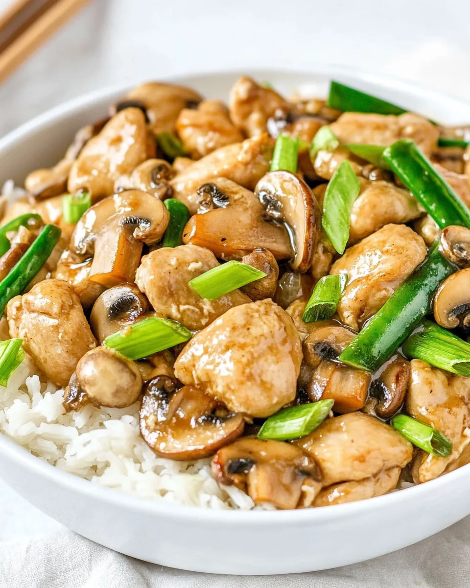 Tasty Panda Express Mushroom Chicken: Easy Homemade Takeout dish photo