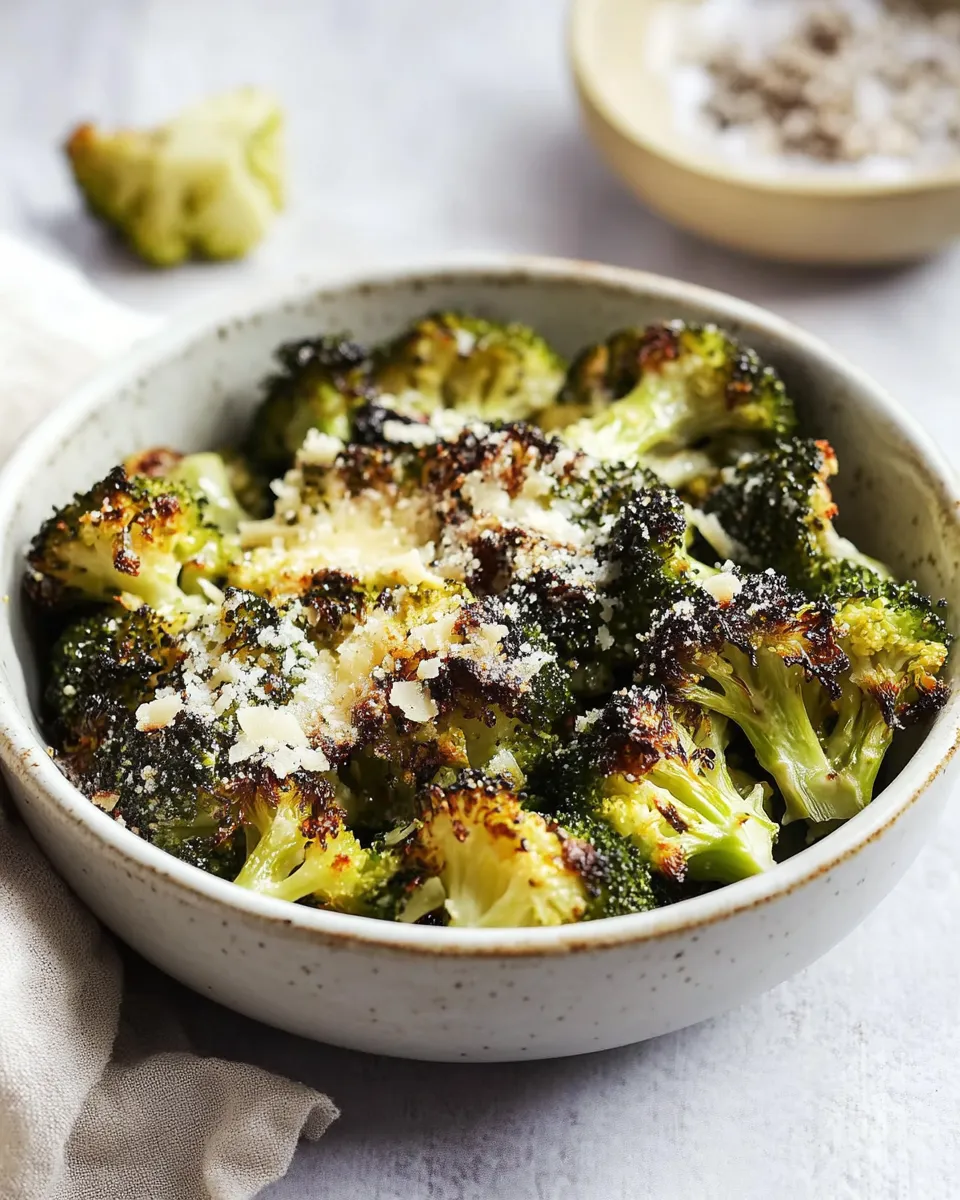 Delicious Parmesan-Roasted Broccoli shot