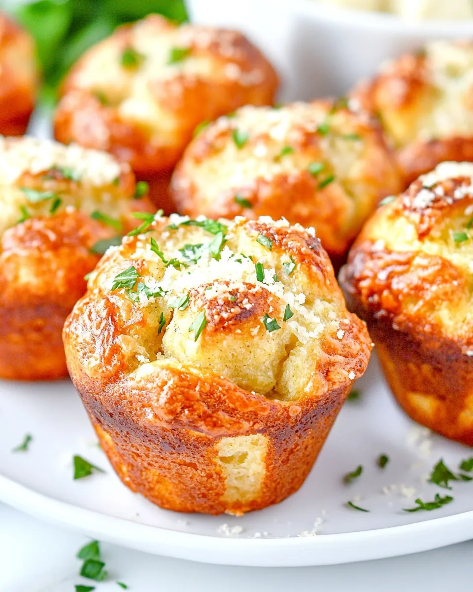 Homemade Parmesan Garlic Monkey Bread Muffins photo