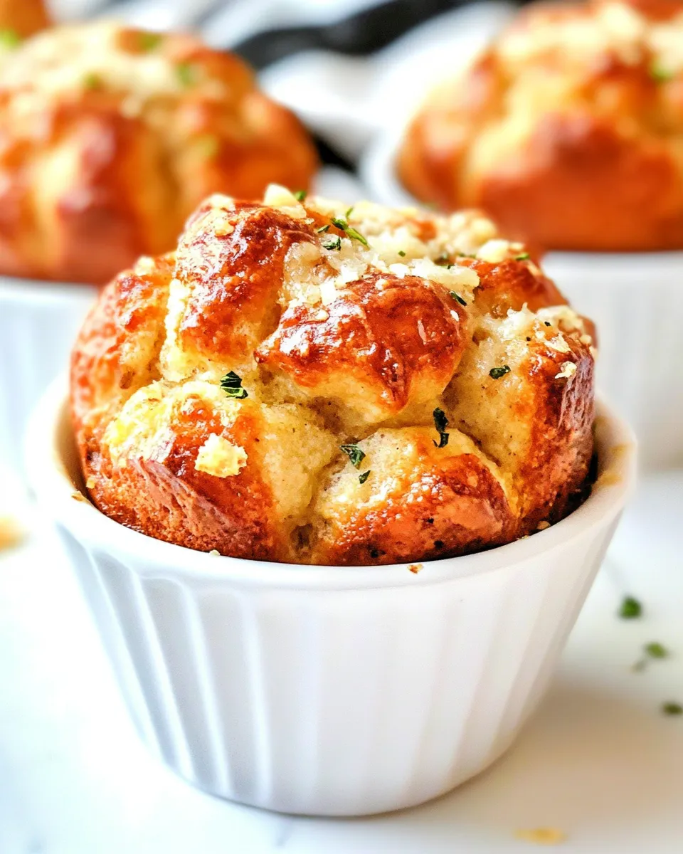 Delicious Parmesan Garlic Monkey Bread Muffins image