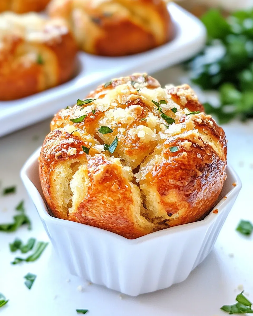 Easy Parmesan Garlic Monkey Bread Muffins recipe photo