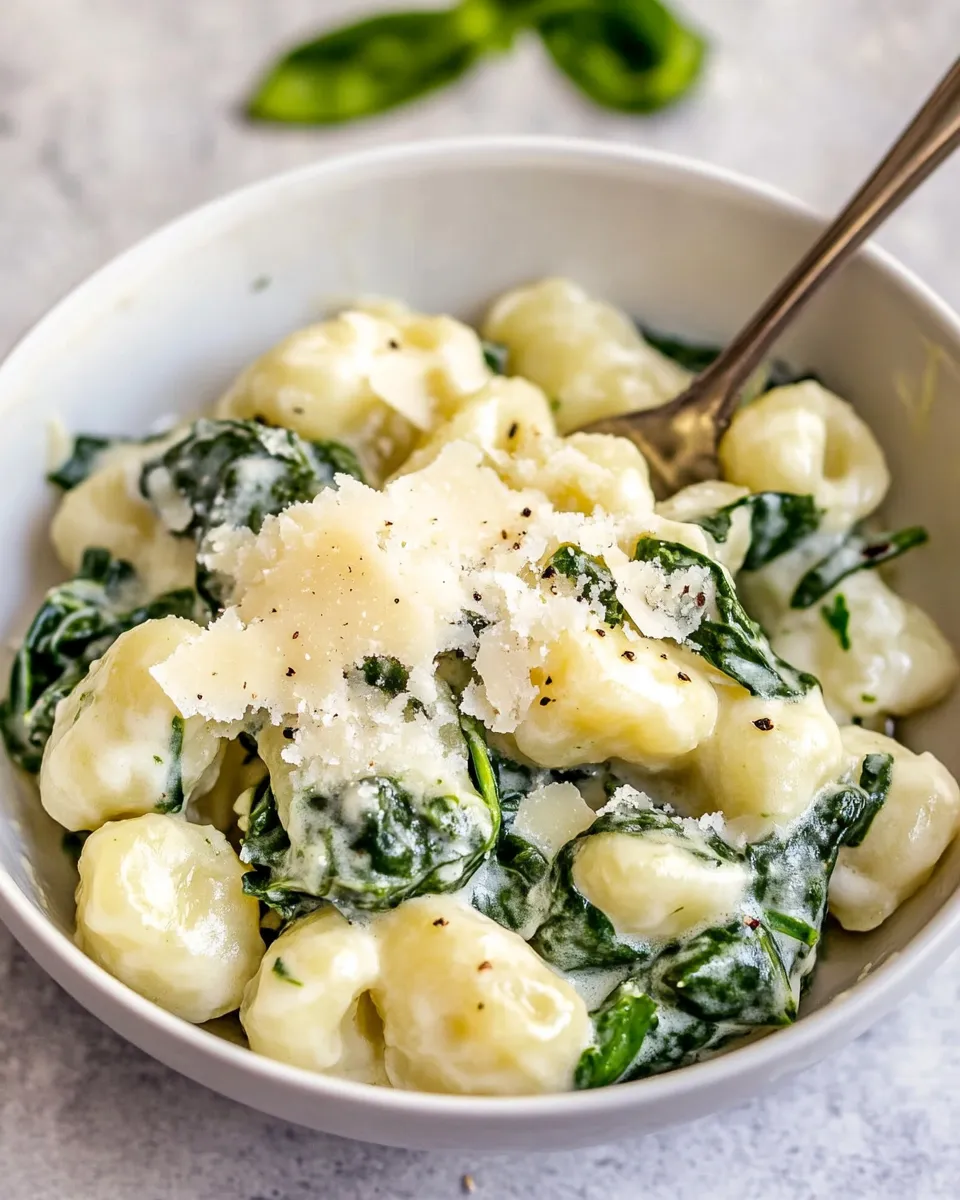 Homemade Parmesan Spinach Gnocchi photo