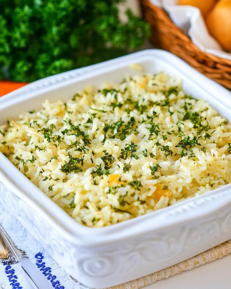 Classic Parsley Rice Recipe shot