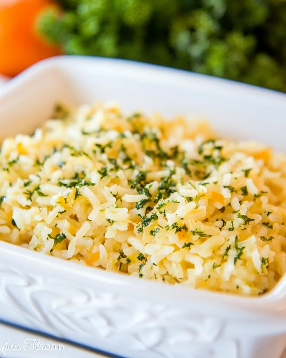 Healthy Parsley Rice Recipe dish photo