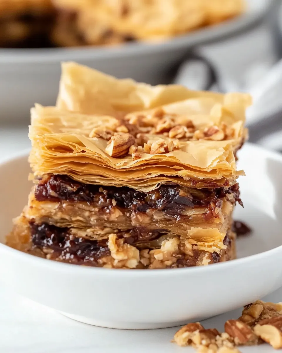 Delicious Peanut Butter Baklava shot