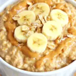 Homemade Peanut Butter Banana Crockpot Oatmeal photo
