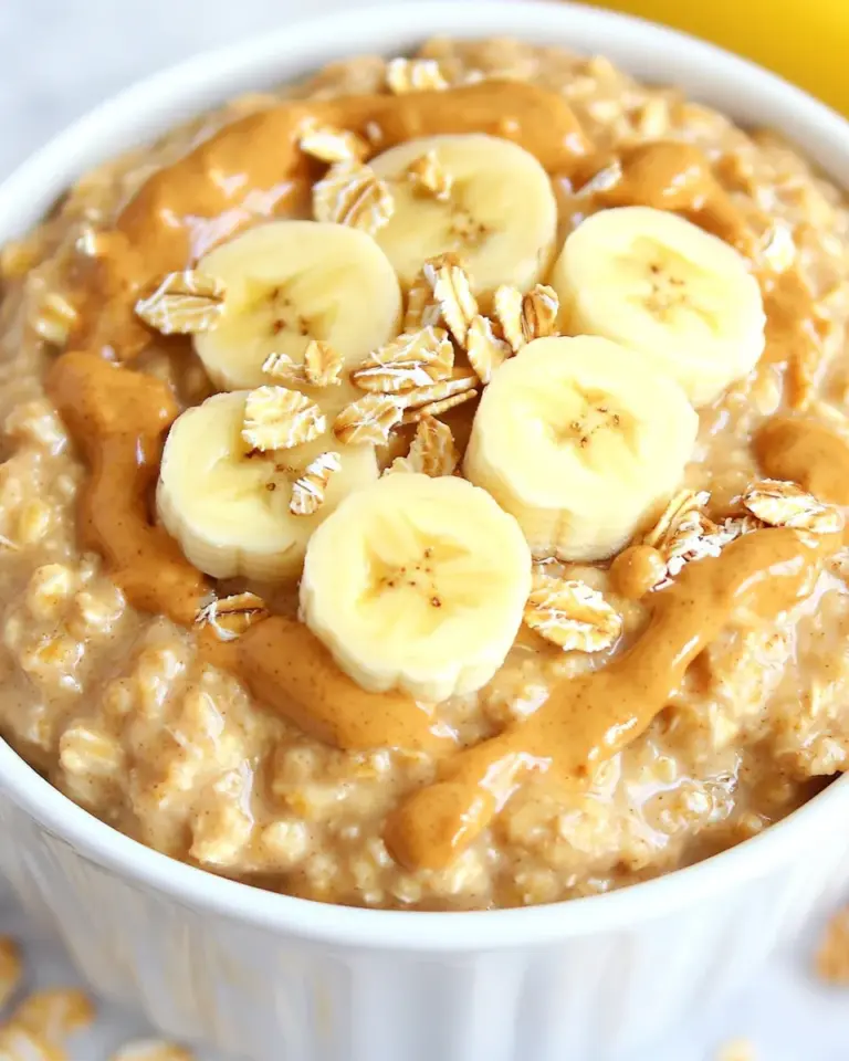 Homemade Peanut Butter Banana Crockpot Oatmeal photo