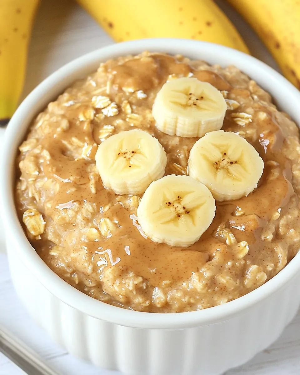 Classic Peanut Butter Banana Crockpot Oatmeal image