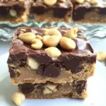 Homemade Peanut Butter Chocolate Cookie Bars photo