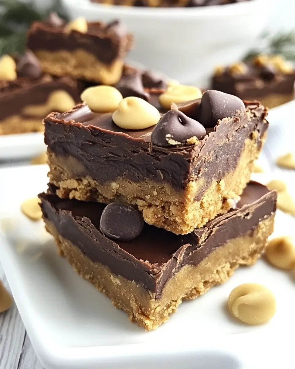 Classic Peanut Butter Chocolate Cookie Bars image