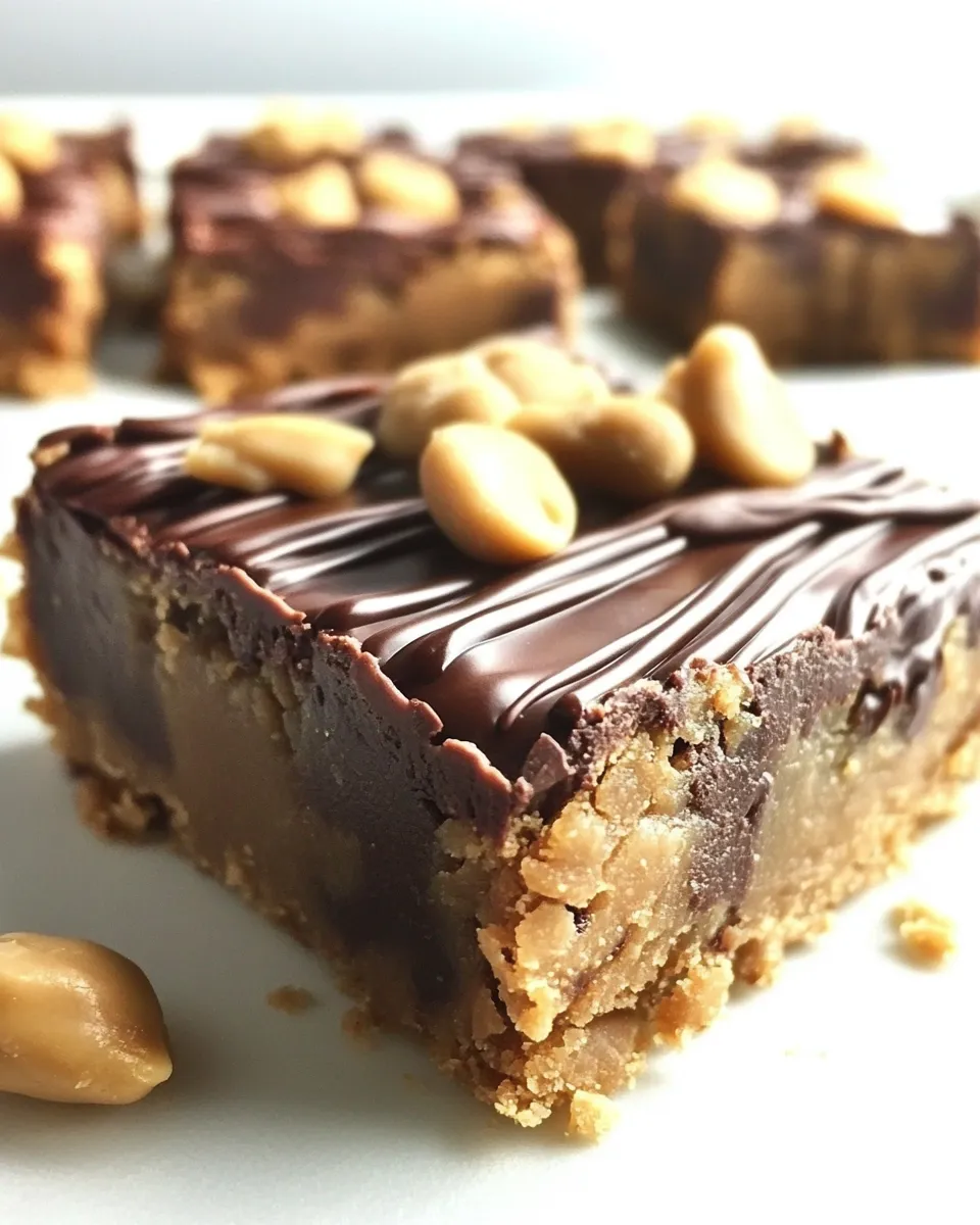 Easy Peanut Butter Chocolate Cookie Bars recipe photo