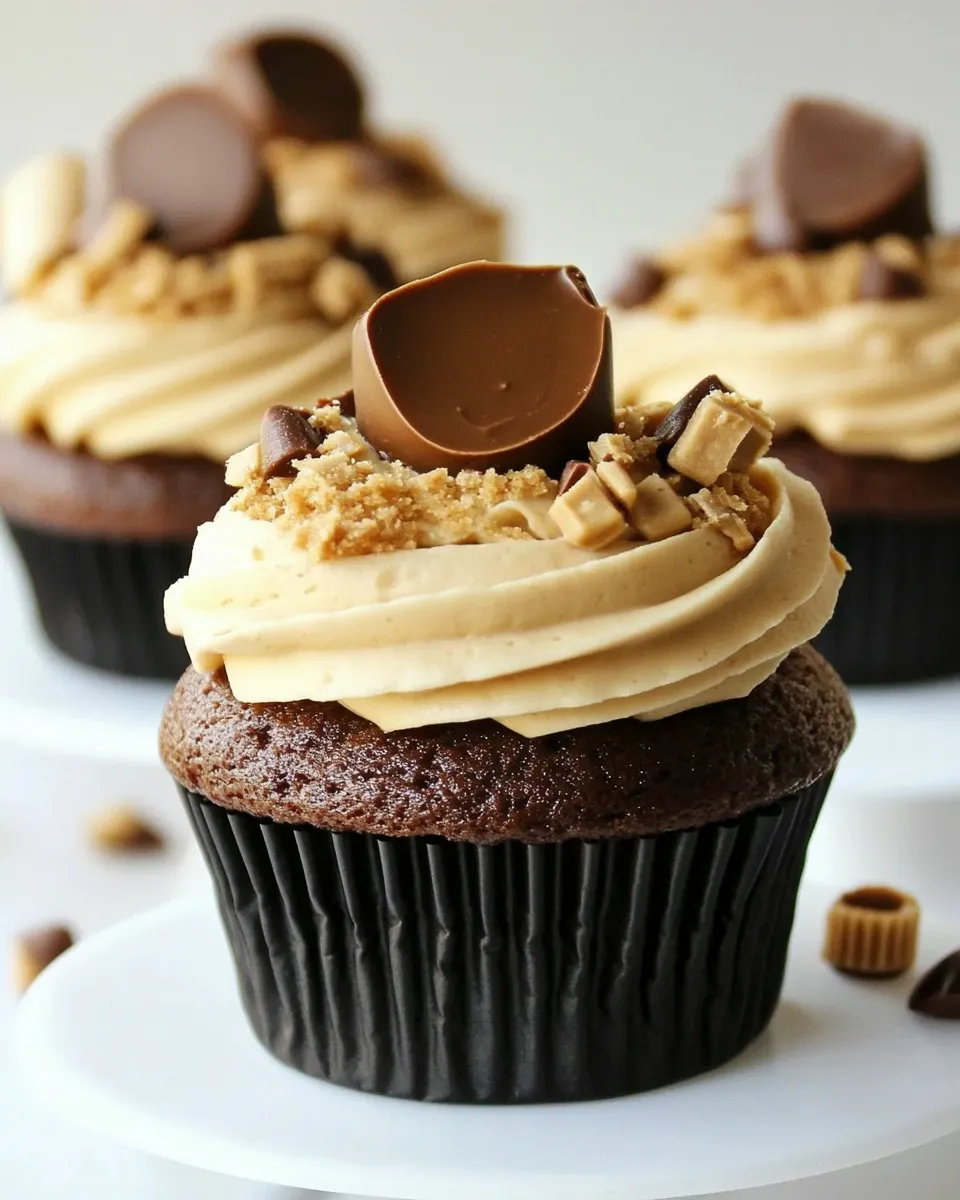 Classic Peanut Butter Cup Cupcakes image