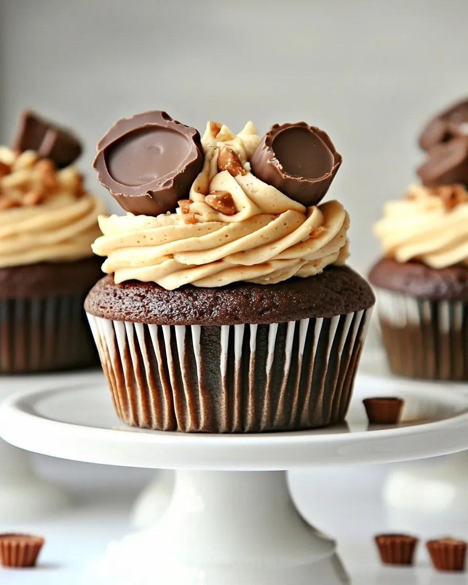 Easy Peanut Butter Cup Cupcakes recipe photo