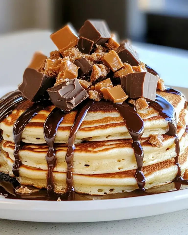 Homemade Peanut Butter Cup Pancakes recipe photo