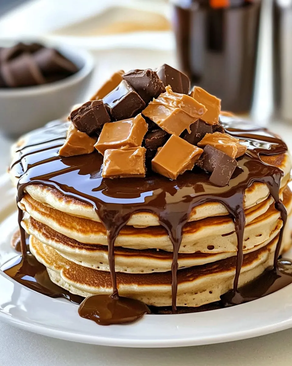 Easy Peanut Butter Cup Pancakes image
