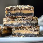Classic Peanut Butter Fudge Pretzel Brownies. photo