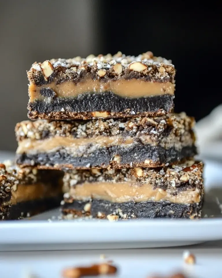 Classic Peanut Butter Fudge Pretzel Brownies. photo