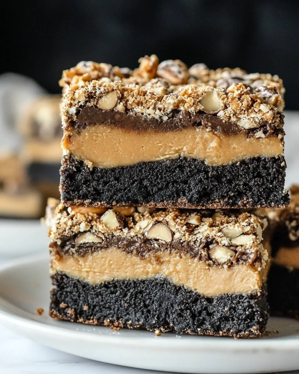 Easy Peanut Butter Fudge Pretzel Brownies. picture