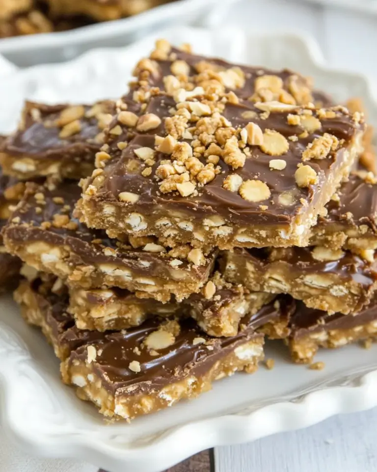 Homemade Peanut Butter Graham Cracker Toffee Recipe photo